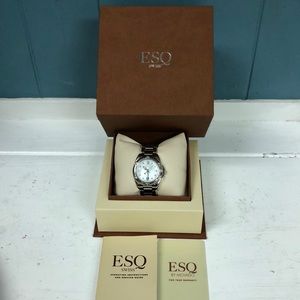 Ladies ESQ by Movado women’s watch in original box manual